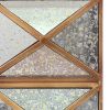 28" Distressed Gold And Silver Metal Bedside Lamp With Beige Shade