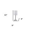 Brushed Steel Metal Table Lamp