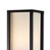 72" Black And White Solid Wood Column With White Cotton Shade