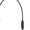 56" Black LED Arched Floor Lamp With Black Drum