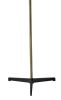 71" Brass Metal Novelty Floor Lamp With Black And White Iron Cone Shade