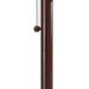 65" Brown Solid Wood Floor Lamp With Beige Linen Drum Shade