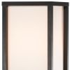 72" Black And Off White Column Floor Lamp With Off White Fabric Rectangular Shade