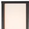 72" Black And Off White Column Floor Lamp With Off White Fabric Rectangular Shade