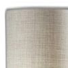 70" Brass Two Light Novelty Floor Lamp With White Fabric Drum Shade