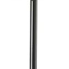 Black Nickel Finish Metal Tall White Shade Table Lamp