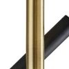 68" Black Metal LED Floor Lamp With Black Metal Cylinder Shade