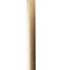 59" Natural Solid Wood Floor Lamp With White Linen Drum Shade