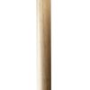 59" Natural Solid Wood Floor Lamp With White Linen Drum Shade