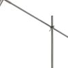 63" Silver LED Task Floor Lamp With Silver Metal Drum Shade