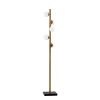 65" Brass LED With White Glass Shade