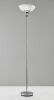 72" Silver With White Glass Shade