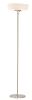 71" Brushed Led Torchiere Floor Lamp With White Empire Shade