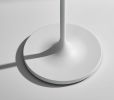 60" White Floor Lamp With White Fabric Drum Shade