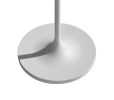 60" White Floor Lamp With White Fabric Drum Shade