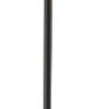 60" Brown And Black Floor Lamp With Brown Veneer Drum Shade