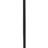 71" Two Light Torchiere Floor Lamp With White Acrylic Bowl Shades