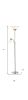 71" Silver Metal Two Light Torchiere Floor Lamp With White Bowl Shade