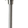 71" Silver Metal Torchiere Floor Lamp With White Bowl Shade