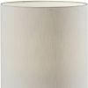 Natural Wood Circular Block Table Lamp