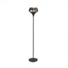 70" Black With Black Glass Shade