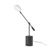 64" Black Metal LED Light Changing Swing Arm Floor Lamp