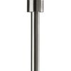 71" Silver LED Torchiere Floor Lamp With White Glass Cone Shade
