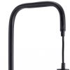59" Black And White Marble And Steel LED Floor Lamp