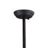 Black Kitchen Island Six Light Metal Ceiling Light