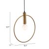 Gold Ring Metal Dimmable Chandelier