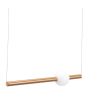 Gold And White Kitchen Island Metal LED Chandelier