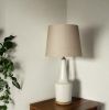 29" Brown Lamp Base LED With Brown Shade