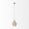 Gold Metal Wire Mesh Hanging Pendant Light
