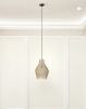 Gold Metal Wire Mesh Hanging Pendant Light