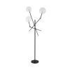 84" Black LED Floor Lamp With White