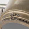 61" Antiqued Gold LED Movie Set Floor Lamp With Gold Metal Shade