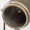 61" Antiqued Gold LED Movie Set Floor Lamp With Gold Metal Shade
