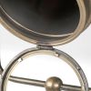 61" Antiqued Gold LED Movie Set Floor Lamp With Gold Metal Shade