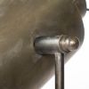 61" Antiqued Gold LED Movie Set Floor Lamp With Gold Metal Shade