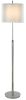 62" Floor Lamp With White Fabric Empire Shade