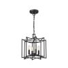 Rhian 4-Light Matte Black Pendant
