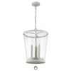 Callie 3-Light Country White Foyer Pendant