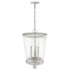 Callie 3-Light Country White Foyer Pendant