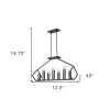 Luca 14-Light Matte Black Island Pendant