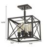 Brooklyn 4-Light Oil-Rubbed Bronze Convertible Pendant