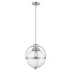Kassian 1-Light Satin Nickel Pendant