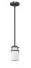 Brushed Bronze Minimalist Cylindrical Hanging Light