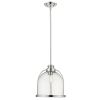 Stanton 1-Light Polished Nickel Pendant
