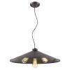 Alcove 4-Light Oil-Rubbed Bronze Pendant With Raw Brass Interior Shade