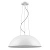 Layla 1-Light White Bowl Pendant